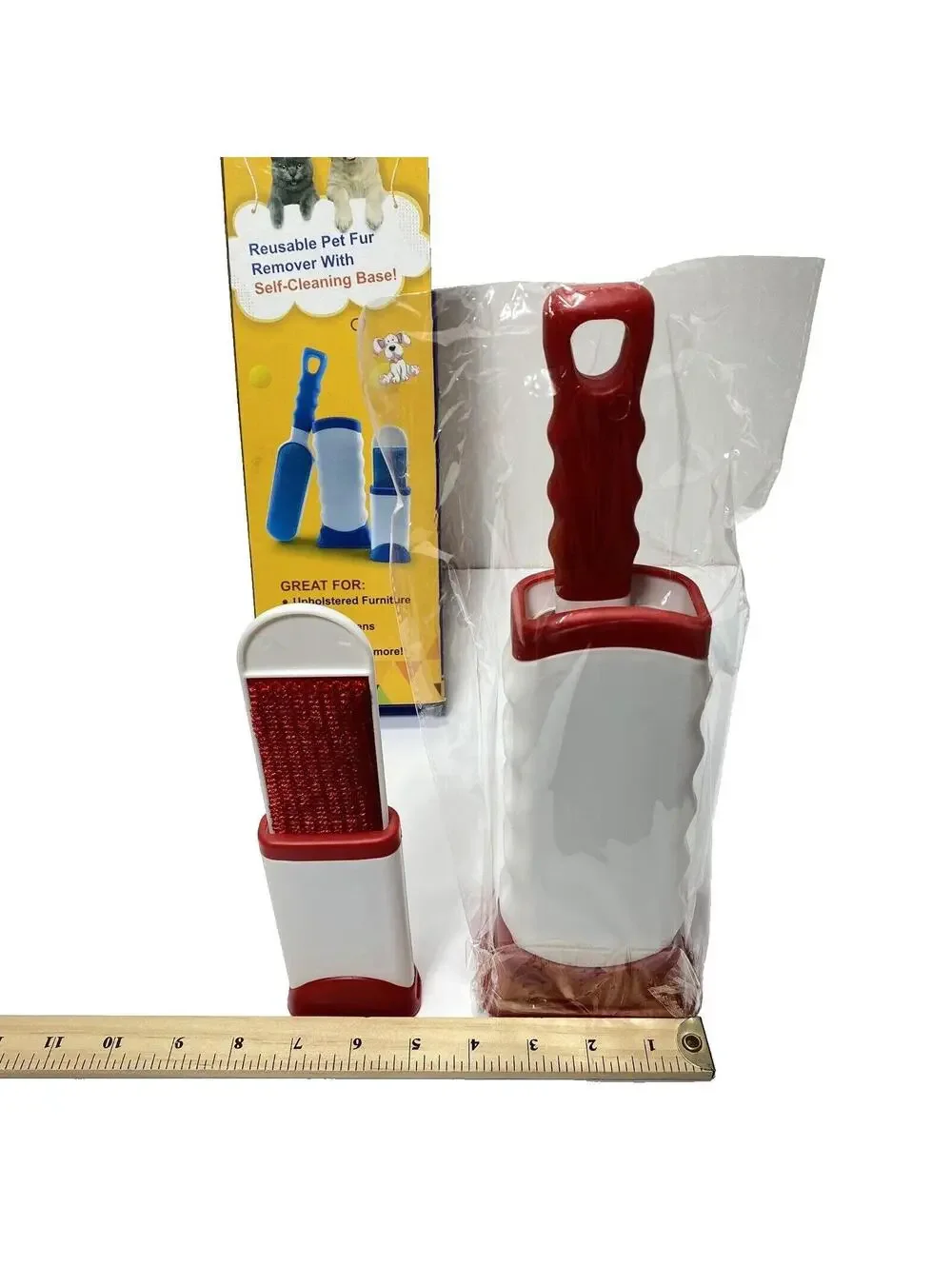 Reusable Pet Hair Remover Brush for Dogs & Cats, Self-Cleaning, Easy to Use